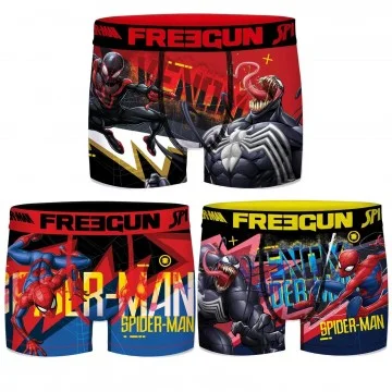 Set of 3 Spider-Man Boy Boxers (Boxers) Freegun on FrenchMarket