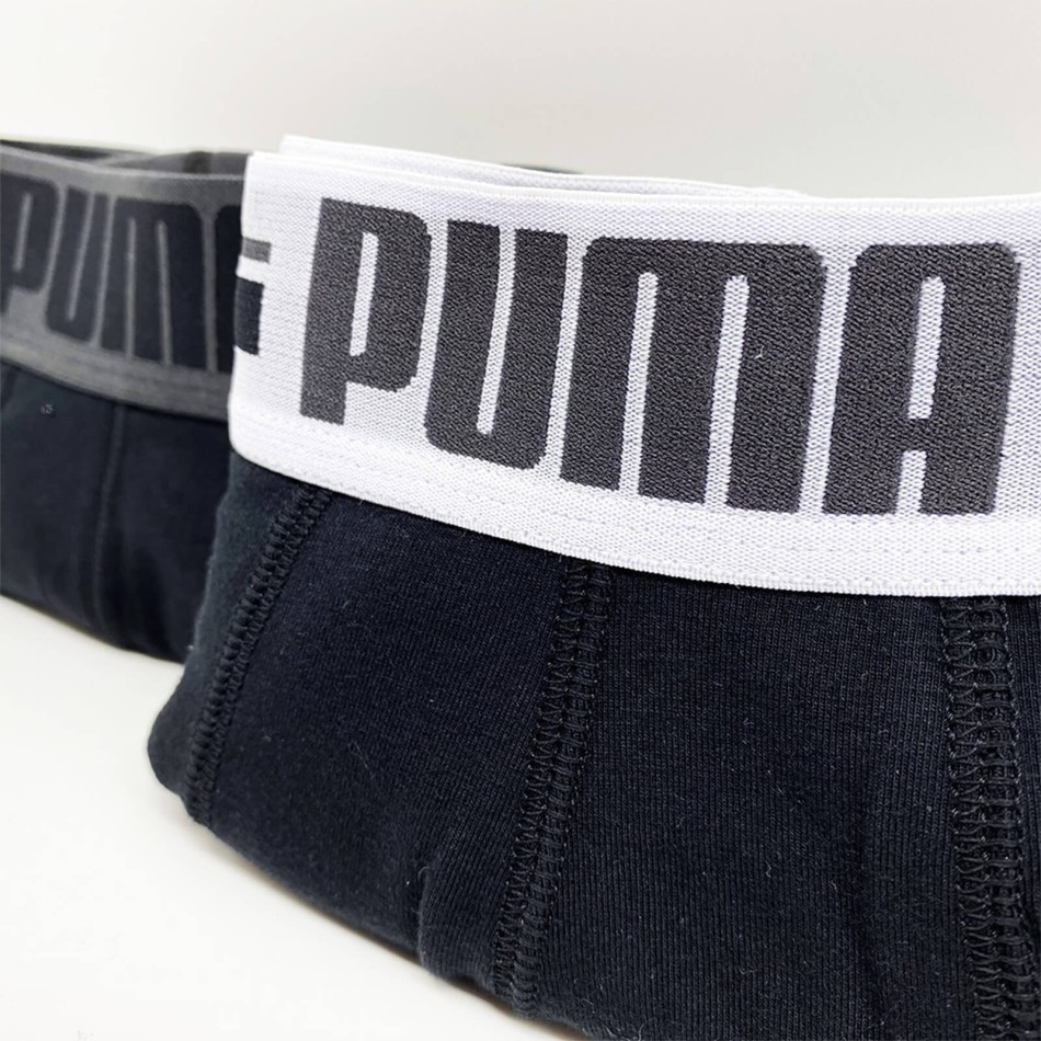 PUMA Boxershorts i bomull med placerad logotyp för män, 4-paket