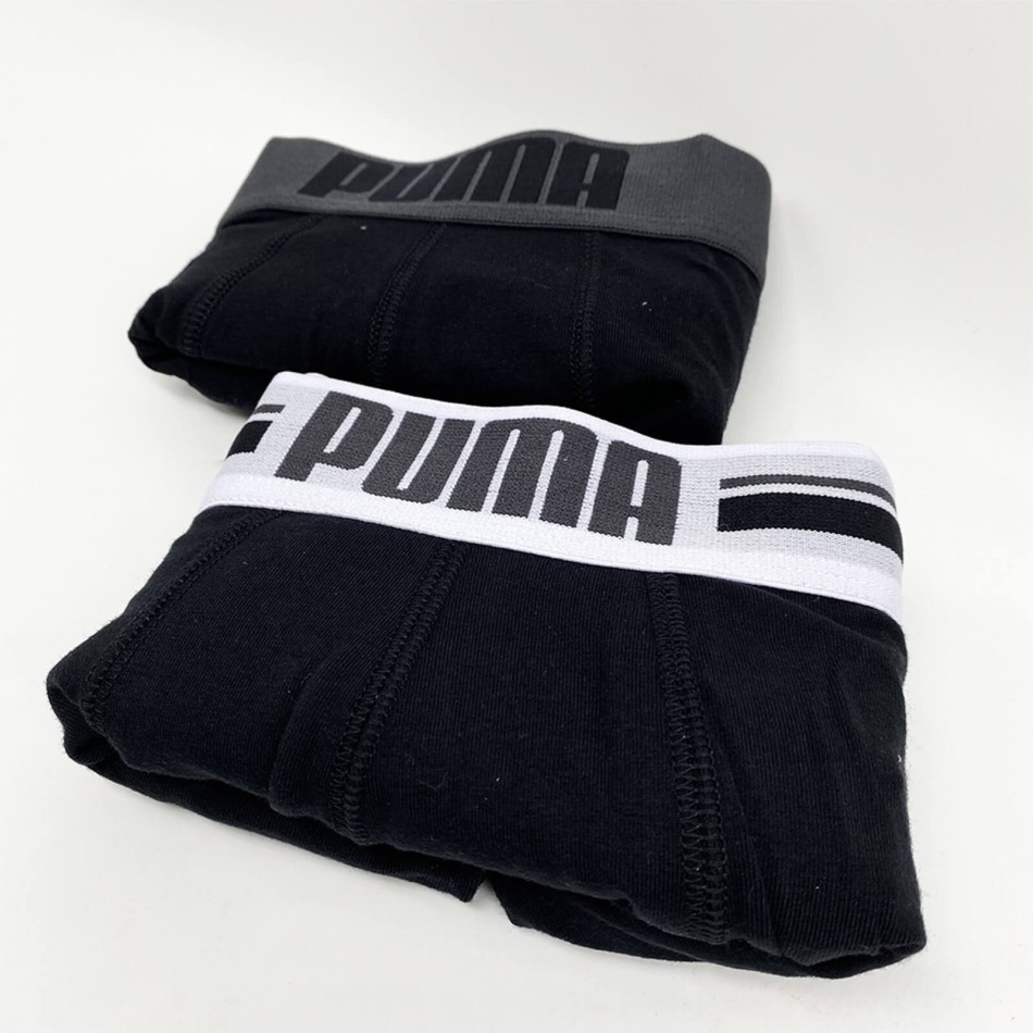 PUMA Boxershorts i bomull med placerad logotyp för män, 4-paket