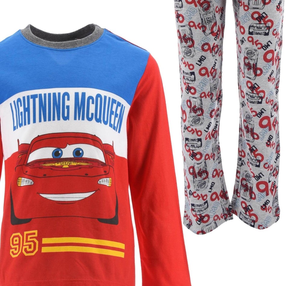 DISNEY PIXAR Lång pyjamas för pojkar "Lightening McQueen"