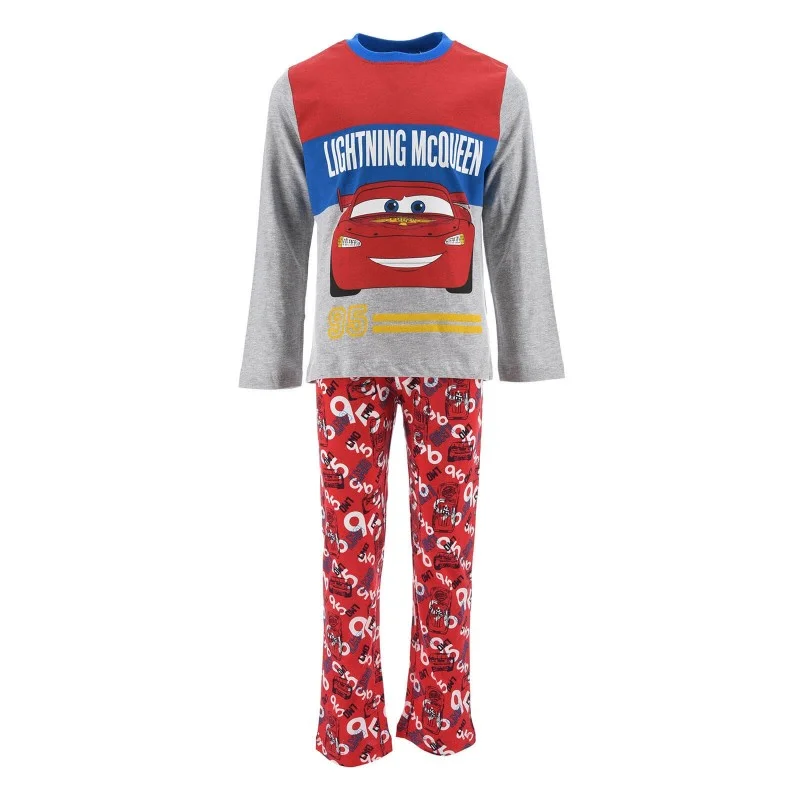 French Market - Ensemble de Pyjama Long Garçon "Cars Lightening Mc Queen" Gris 4 ans