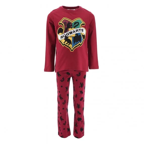 Harry Potter Boy's Long Cotton Pajamas "Hogwarts School (Pyjama Sets) French Market on FrenchMarket