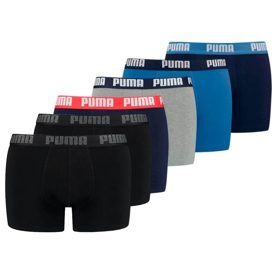 Boxers para hombre BASIC de algodón 6 paquetes (Calzoncillos para hombre) PUMA chez FrenchMarket