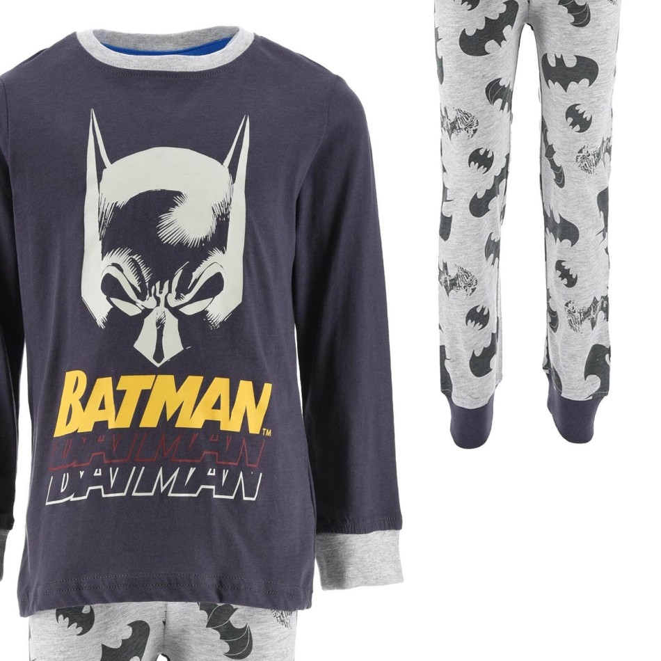 Langer Baumwoll-Pyjama Jungen Batman (Jungen-Pyjama-Sets) French Market auf FrenchMarket