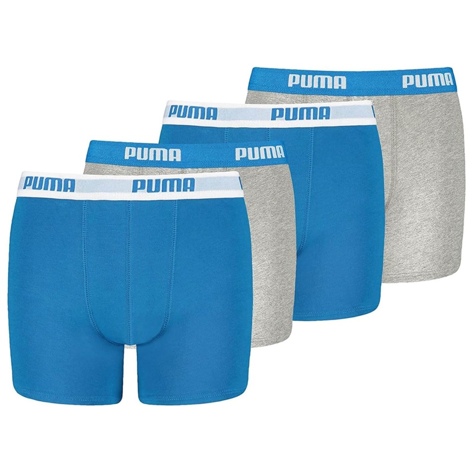 Set van 4 BASIC Katoenen Jongensboxershorts (Set jongensboxershorts) PUMA chez FrenchMarket