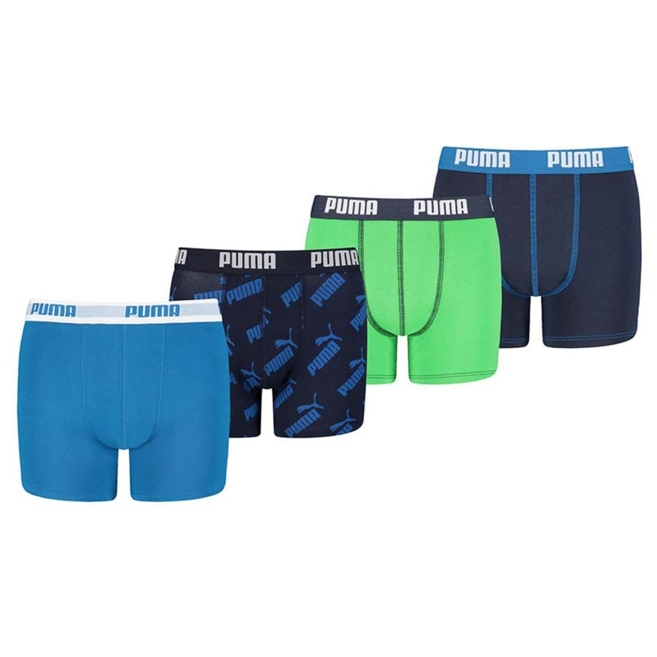 PUMA | Puma Boxer Boys Cotton PDO Logo 4-Pack