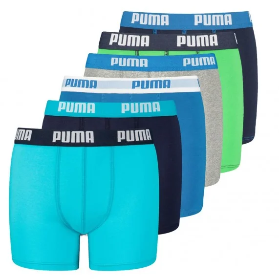 Set van 6 katoenen jongensboxers (Set jongensboxershorts) PUMA chez FrenchMarket