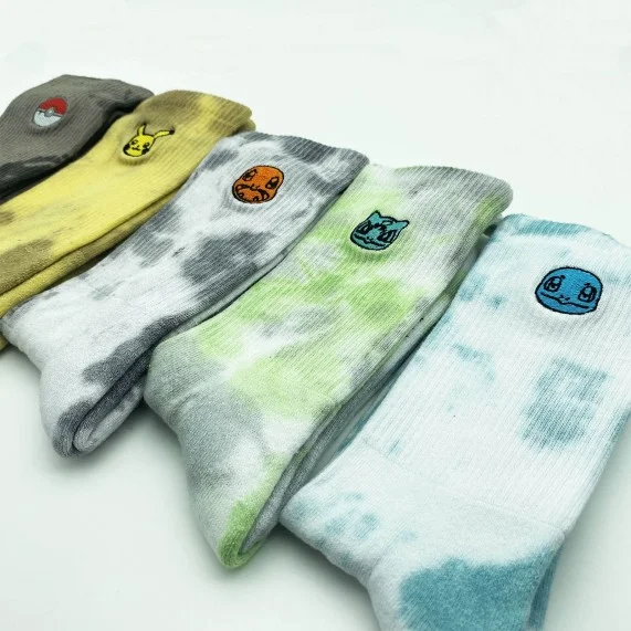 Chaussettes de Sport Tie & Dye "Pokemon" (Chaussettes de sport) Capslab chez FrenchMarket