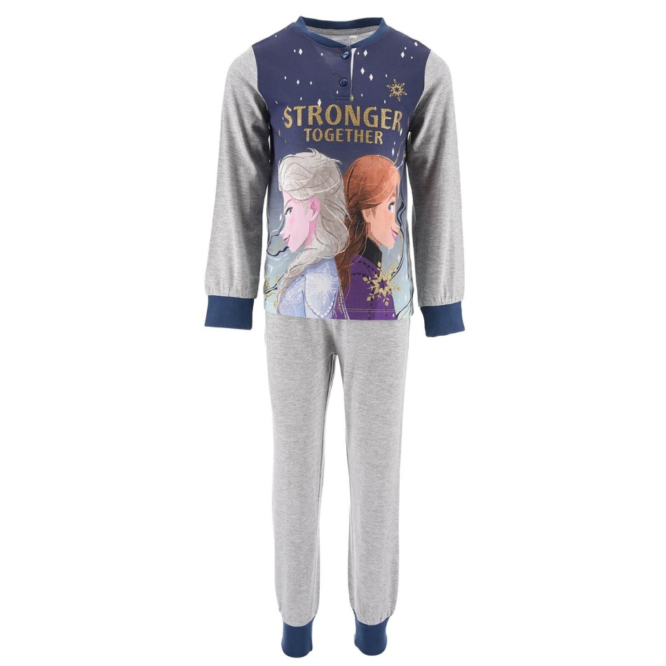 Snödrottningen Girls Stronger Together Cotton Pyjamaset