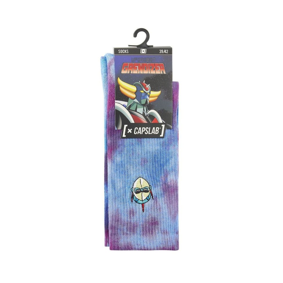 CAPSLAB Tie & Dye "Goldorak" Grendizer Sport Socks för män