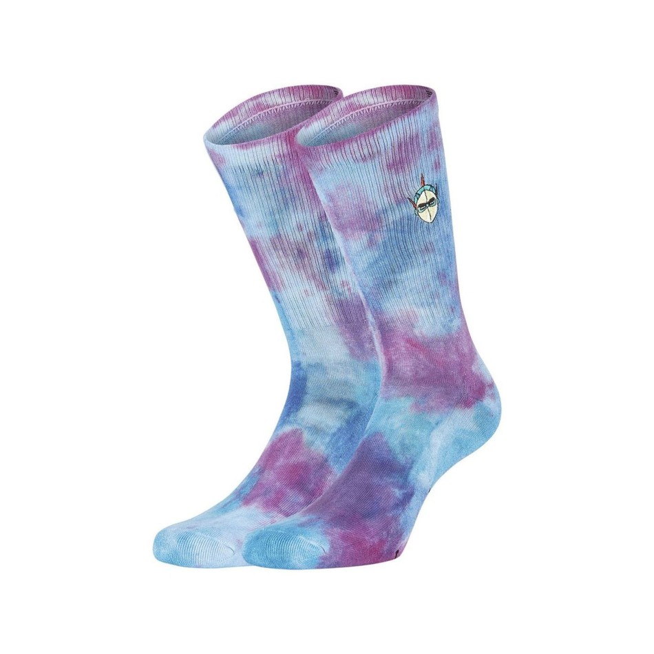 CAPSLAB Tie & Dye "Goldorak" Grendizer Sport Socks för män