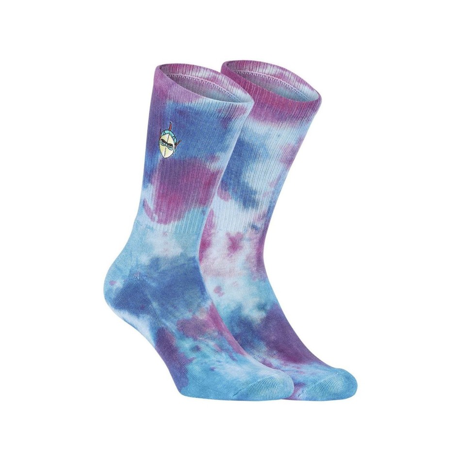CAPSLAB Tie & Dye "Goldorak" Grendizer Sport Socks för män