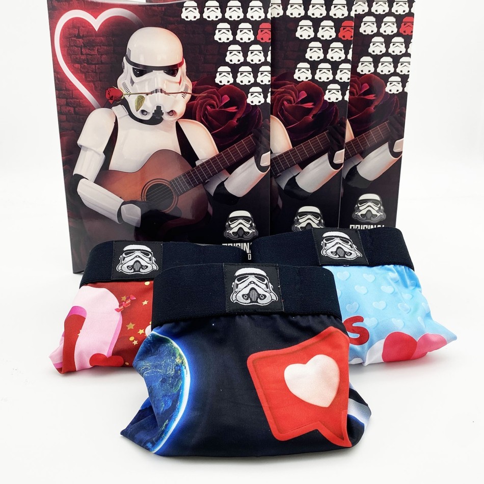 Saint Valentin | Lot de 3 Boxers Homme Freegun | Star Wars