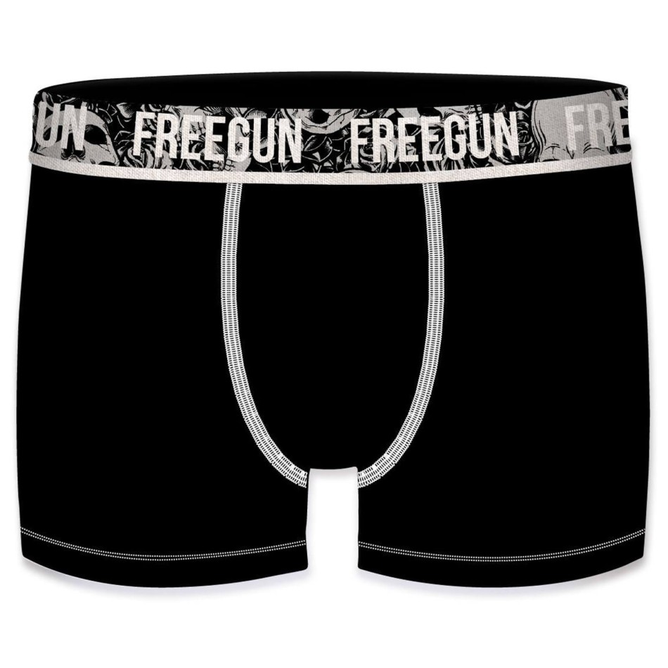 FREEGUN Set med 4 boxershorts i bomull för män | Skull Graffiti Designs