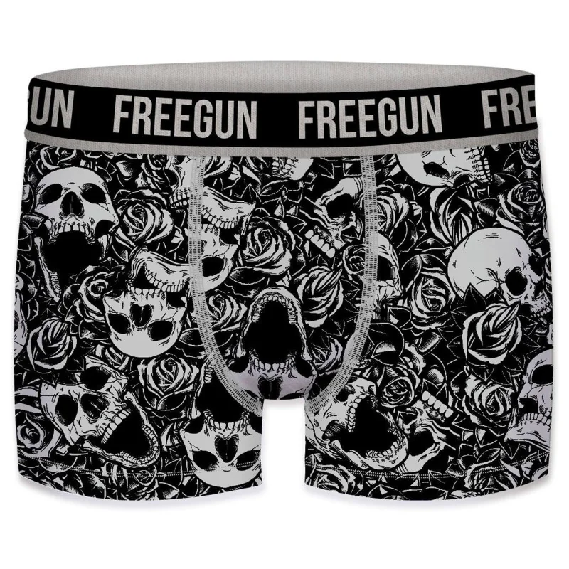 FREEGUN Street Art Boxershorts Für Herren – Aus Mikrofaser, Mit Witzigem Graffiti-Print