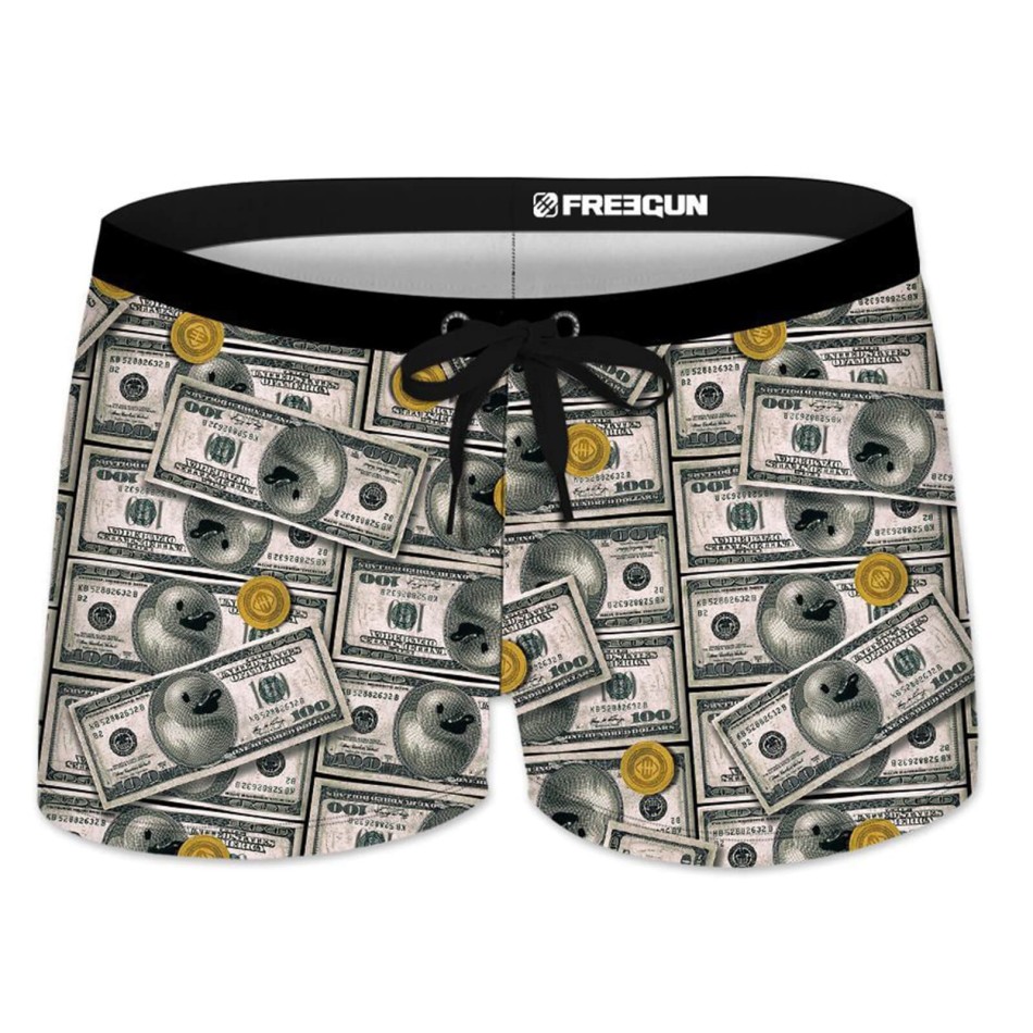 FREEGUN "Money Dollars Duck" baddräkt för pojkar
