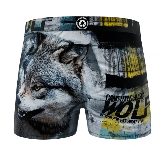 Boxershorts für Männer aus recycelter Mikrofaser "Tiere (Boxershorts Mann) Freegun auf FrenchMarket