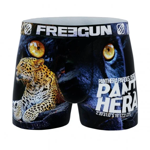 Boxer da uomo in microfibra riciclata con animali (Boxer da uomo) Freegun chez FrenchMarket