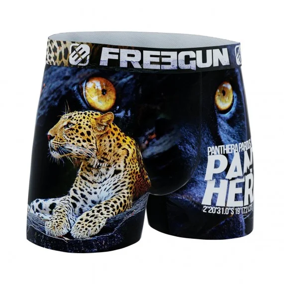 Boxer da uomo in microfibra riciclata con animali (Boxer da uomo) Freegun chez FrenchMarket