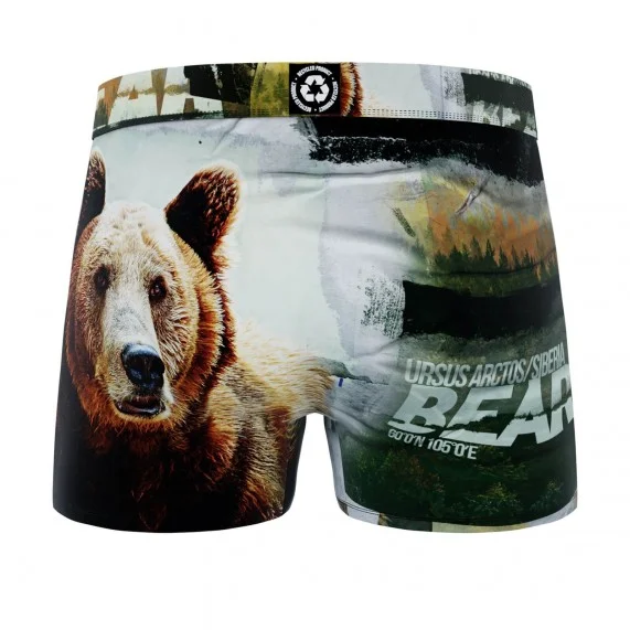 Boxer da uomo in microfibra riciclata con animali (Boxer da uomo) Freegun chez FrenchMarket