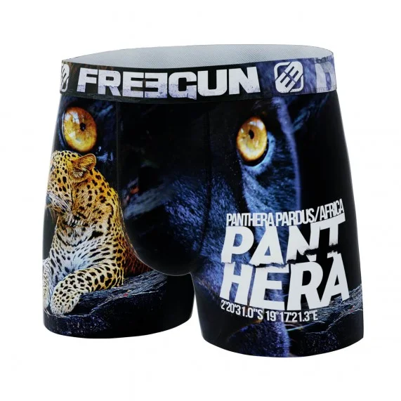 Set of 4 Men's Recycled Microfiber Animal Boxers (Boxers) Freegun on FrenchMarket