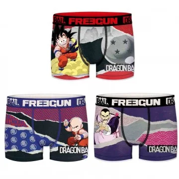 Set van 3 Dragon Ball boxers voor mannen (Herenboxershorts) Freegun chez FrenchMarket