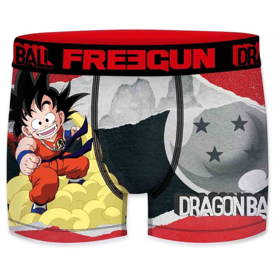 FREEGUN Set med 3 Dragon Ball Boxershorts för män Championnat Martial Arts