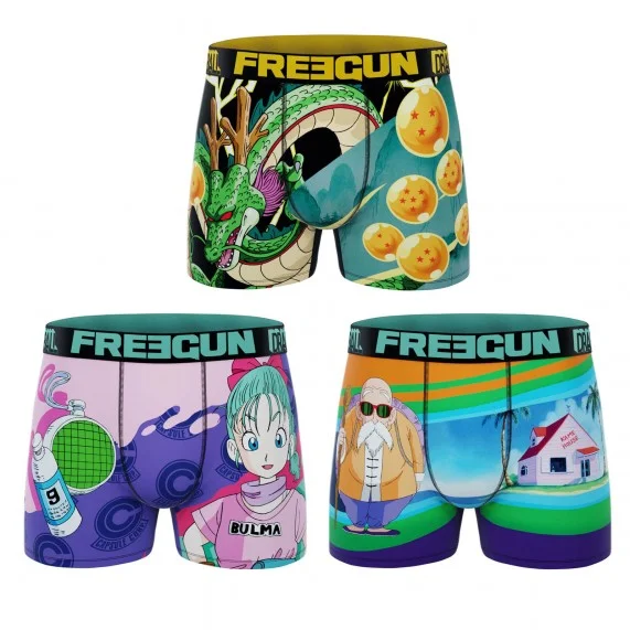 Set of 3 Dragon Ball Boxers for Men (Boxers) Freegun on FrenchMarket