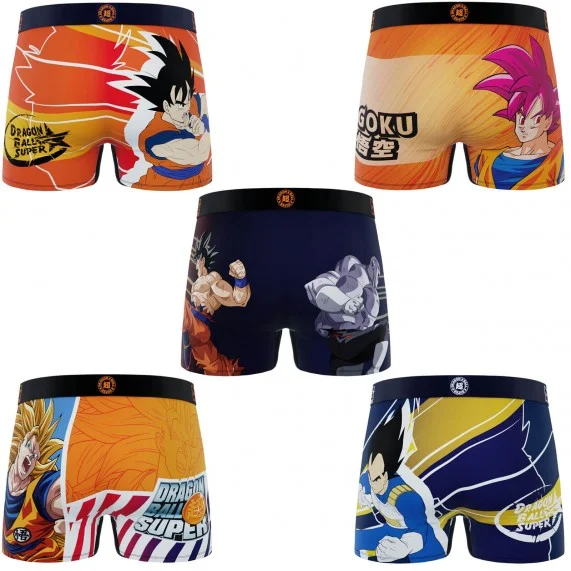 Set di 5 boxer Kids Dragon Ball Super (Confezione di boxer da ragazzo) Freegun chez FrenchMarket