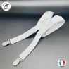 Bretelles en X à pinces/clips Fine (2,5 cm) Bleu - Fabrication Française (Bretelle) French Market chez FrenchMarket