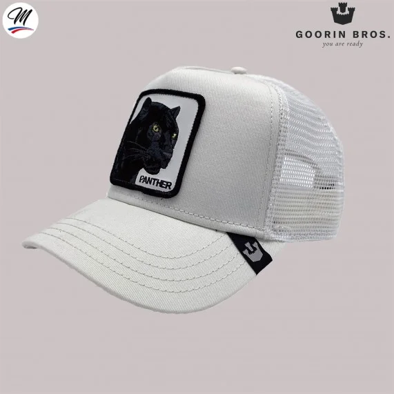 Gorra Trucker PANTHER - Panther White/Ivory (Gorras) Goorin Bros chez FrenchMarket Gorra Trucker PANTHER - Panther White/Ivory (Gorras) Goorin Bros chez FrenchMarket