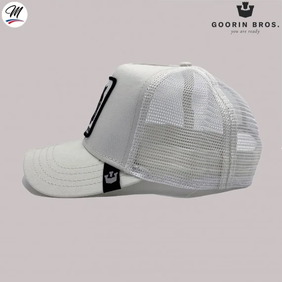 Casquette Trucker PANTHER - Panthère Blanc/Ivoire (Casquettes) Goorin Bros chez FrenchMarket