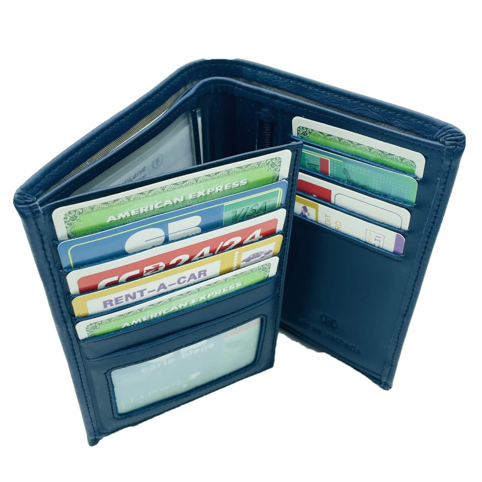 ELEPHANT D'OR | Läderplånbok - 2 fack 15cm*10cm