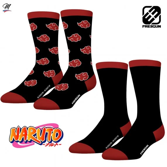 Lote de 2 pares de calcetines de hombre "Naruto (Calcetines de fantasía) Freegun chez FrenchMarket