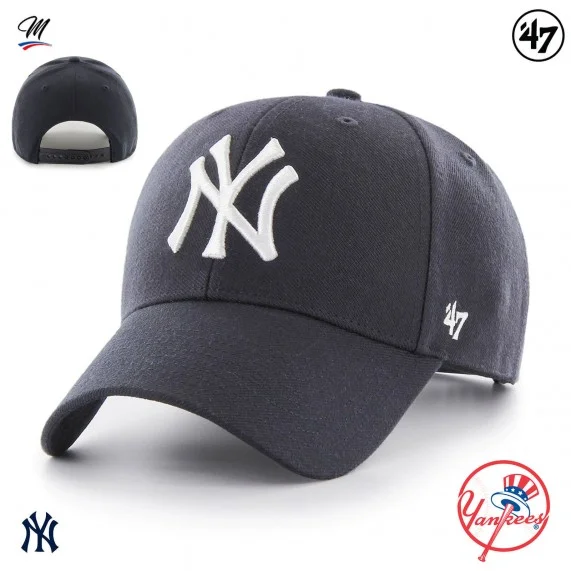 MLB New York Yankees MVP Snapback Cap Blu (Berretto MLB) '47 Brand chez FrenchMarket