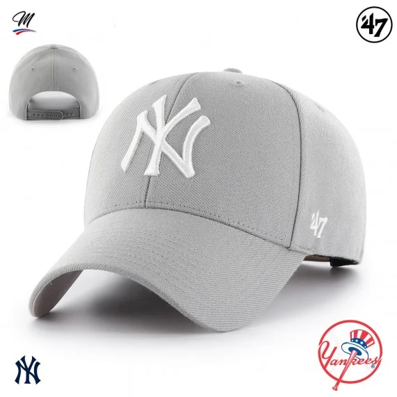 MLB New York Yankees MVP Snapback Cap Grigio (Berretto MLB) '47 Brand chez FrenchMarket
