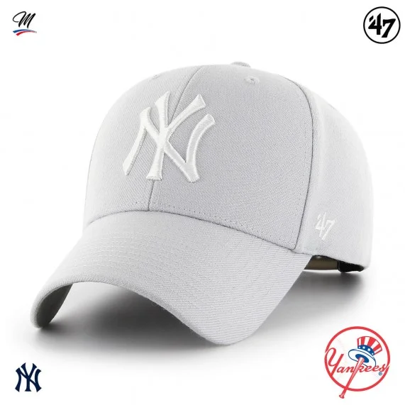 MLB New York Yankees MVP Snapback Cap Grey (Caps) '47 Brand on FrenchMarket
