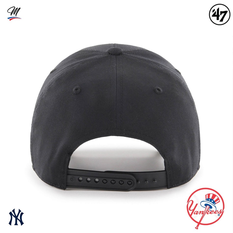lll➤ NY Cap Black MLB New York Yankees MVP Snapback Black | '47 Brand