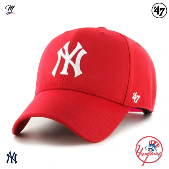 MLB New York Yankees MVP Snapback Cap rosso (Cappellino) '47 Brand chez FrenchMarket