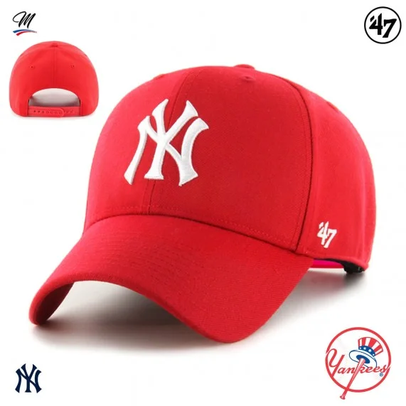 MLB New York Yankees MVP Snapback Cap Rojo (Gorras) '47 Brand chez FrenchMarket