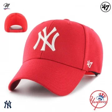 MLB New York Yankees MVP Snapback Cap Red (Caps) '47 Brand on FrenchMarket
