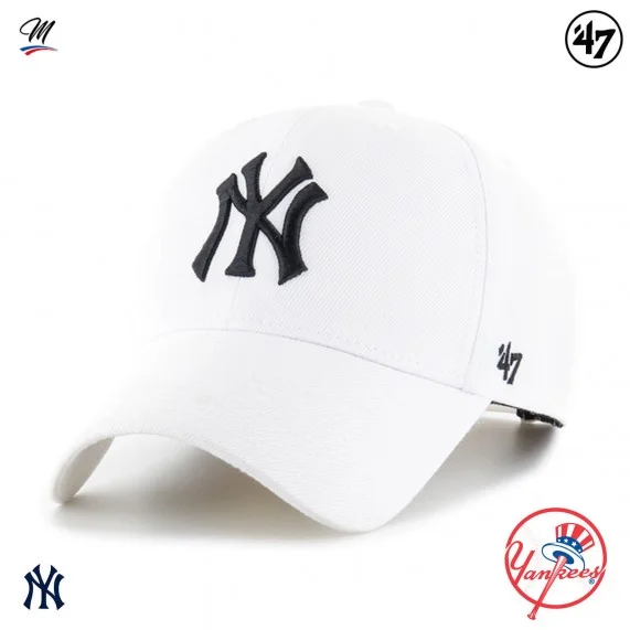 MLB New York Yankees MVP Snapback Cap Bianco (Cappellino) '47 Brand chez FrenchMarket