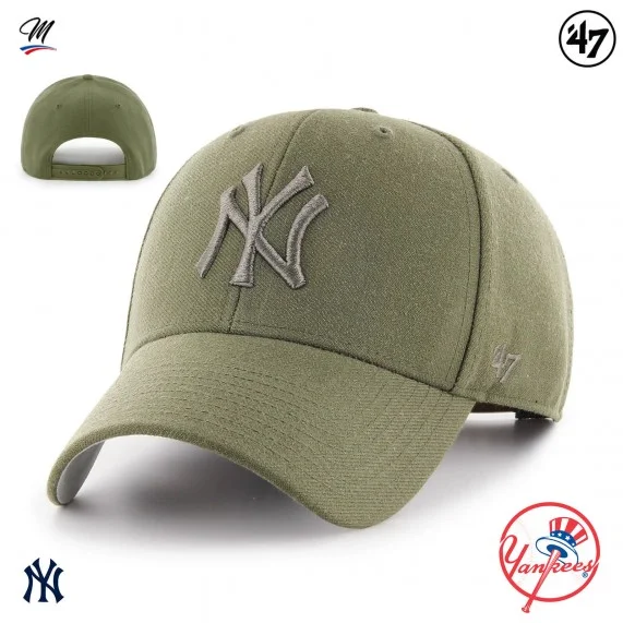 MLB New York Yankees MVP Snapback Cap Verde (Gorras) '47 Brand chez FrenchMarket