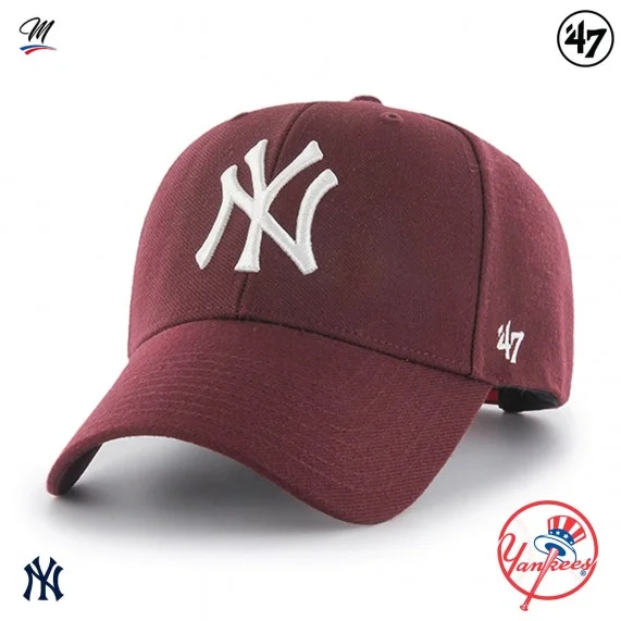 MLB New York Yankees MVP Snapback Cap rosso (Cappellino) '47 Brand chez FrenchMarket