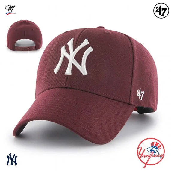 MLB New York Yankees MVP Snapback Cap rosso (Cappellino) '47 Brand chez FrenchMarket