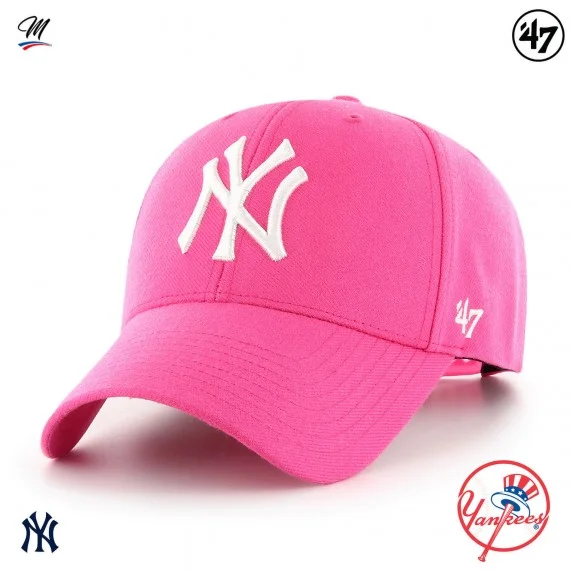 MLB New York Yankees MVP Snapback Cap Pink (Caps) '47 Brand on FrenchMarket
