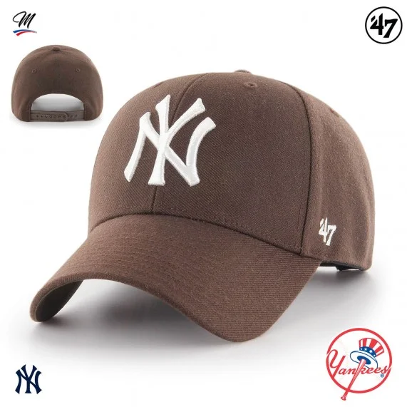 MLB New York Yankees MVP Snapback Cap Brown (Caps) '47 Brand on FrenchMarket