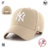 MLB New York Yankees MVP Snapback Cap Beige (Gorras) '47 Brand chez FrenchMarket