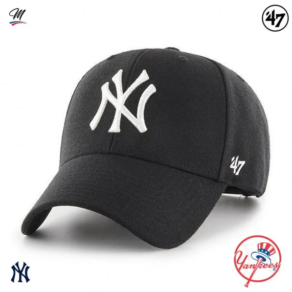 MLB New York Yankees MVP Snapback Cap Nero (Berretto MLB) '47 Brand chez FrenchMarket