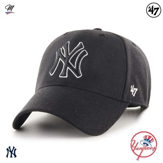 MLB New York Yankees MVP Snapback Cap Black (Caps) '47 Brand on FrenchMarket